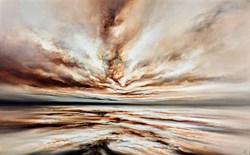 Shoreline Glow by Chris and Steve Rocks - Original Painting on Box Canvas sized 48x30 inches. Available from Whitewall Galleries